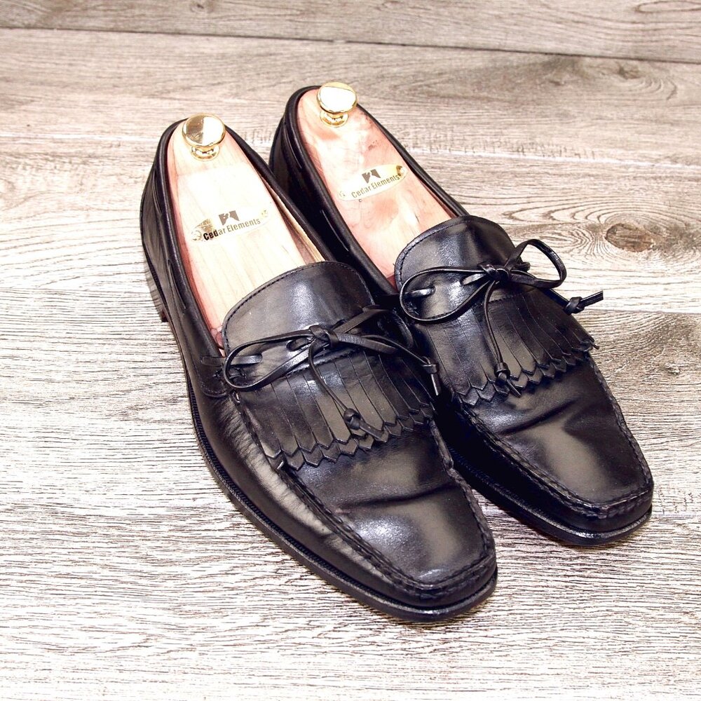Allen Edmonds ALTON Loafer 11.5 B Narrow Black * add $15 new Cedar Trees